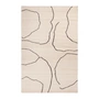 Ferm Living - Gesso jute rug, 200 x 300 cm, off-white / dark fig