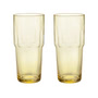 Iittala - Solare drinking glass, 0.39 l, fire yellow (set of 2)