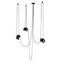 Flos - AIM Small LED -pendant light with canopy, black (3-light)