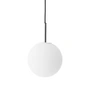 Audo - TR pendant light, polished steel / matt opal bulb
