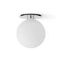 Audo - TR wall and ceiling light, polished steel / matt opal light source