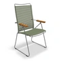 HOUE - CLICK Position outdoor armchair, olive green