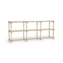 HAY - Woody Low sideboard, soaped oak / clear glass