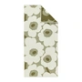 Marimekko - Unikko Bath towel 70 x 150 cm, green umber / cream
