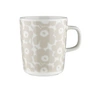 Marimekko - Oiva Pikkuinen Unikko mug with handle 250 ml, white / straw