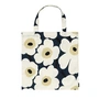 Marimekko - Pieni Unikko Shopping bag, midnight blue / cream / hay
