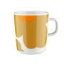 Marimekko - Oiva Iso Unikko Mug with handle 250 ml, white / caramel / warm orange