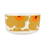 Marimekko - Oiva Unikko Bowl, 500 ml, white / caramel / warm orange