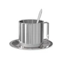 Nichba Design - Coffee set Americano, stainless steel (3 pcs.)