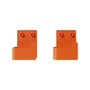 Nichba Design - Wall hook set, orange (set of 2)