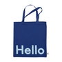 Design Letters - AJ Favourite Carrier bag, Hello / midnight blue