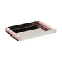 Design Letters - Ray Tray Disco, medium, polished stainless steel / creole pink