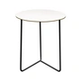 Grythyttan - High Tech garden table Ø 60 cm, white / black