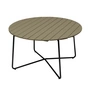 Grythyttan - 9A 120 Garden table Ø 120 cm, light green lacquered oak / black