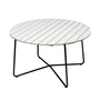 Grythyttan - 9A 120 Garden table Ø 120 cm, white lacquered oak / black