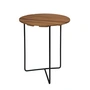Grythyttan - 6B 60 Garden table Ø 60 cm, natural teak / black