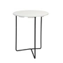 Grythyttan - 6B 60 Garden table Ø 60 cm, white lacquered oak / black