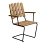 Grythyttan - A2 garden armchair, oiled oak / black