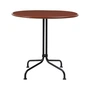 Gubi - Carmel bistro table, 75 x 75 cm, black / rock red