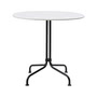 Gubi - Carmel bistro table, 75 x 75 cm, black / clam white