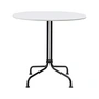 Gubi - Carmel bistro table, 75 x 75 cm, black / clam white