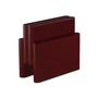 Kartell - Magazine rack with four pockets, burgundy red