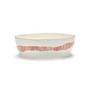 Serax - Feast salad bowl, white / red stripes