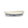 Serax - Feast serving bowl S, white / blue stripes