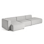 HAY - Mags Sofa 3 seater, combination 5, armrest left / gray (Hallingdal 116)