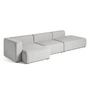 HAY - Mags Sofa 3-seater, combination 5, armrest left / gray ( Hallingdal 116)