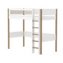 Flexa - Nor Loft bed, h 184 cm, oak / white