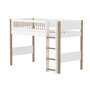 Flexa - Nor Loft bed, h 143 cm, oak / white