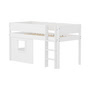 Flexa - White loft bed, h 120 cm, white