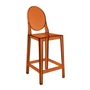 Kartell - One More bar stool, h 65 cm, amber