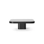 ClassiCon - Bow coffee table, No. 2, 70 x 70 x 25 cm, black steel / black glass top