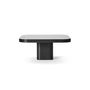 ClassiCon - Bow coffee table, No. 3, 70 x 70 x 31 cm, black steel / black glass top