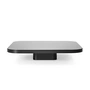 ClassiCon - Bow coffee table, No. 4, 100 x 100 x 19 cm, black steel / black glass top