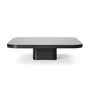 ClassiCon - Bow coffee table, No. 5, 100 x 100 x 25 cm, black steel / black glass top