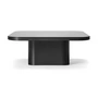 ClassiCon - Bow coffee table, No. 6, 100 x 70 x 37 cm, black steel / black glass top