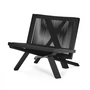 ClassiCon - Volkshaus Lounge Chair, black stained oak / black