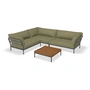 HOUE - Level 2 Lounge set 7, incl. side table, dark grey / leaf