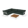 HOUE - Level 2 Lounge set 7, incl. side table, muted white / alpine