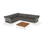 HOUE - Level 2 Lounge set 7, incl. side table, muted white / dark grey basic