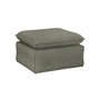 HKliving - Nomad sofa, stool, linen / army green