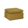 HKliving - Nomad sofa, stool, linen / burnt ochre