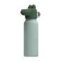 LIEWOOD - Falk water bottle with crocodile lid, 350 ml, Peppermint, garden green