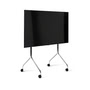 Pedestal - Moon Rollin' Tall TV stand, 44 - 70 inch, chrome