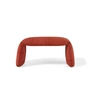 nanimarquina - Folded bench, medium, 97 x 45 cm, saffron red