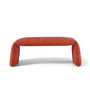 nanimarquina - Folded bench, large, 120 x 45 cm, saffron red