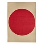 nanimarquina - Topo wool rug, 200 x 300 cm, red
